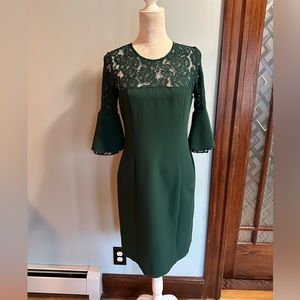 Hope & Harlow Lace Sheath Dress with Bell Sleeves. Size 4.